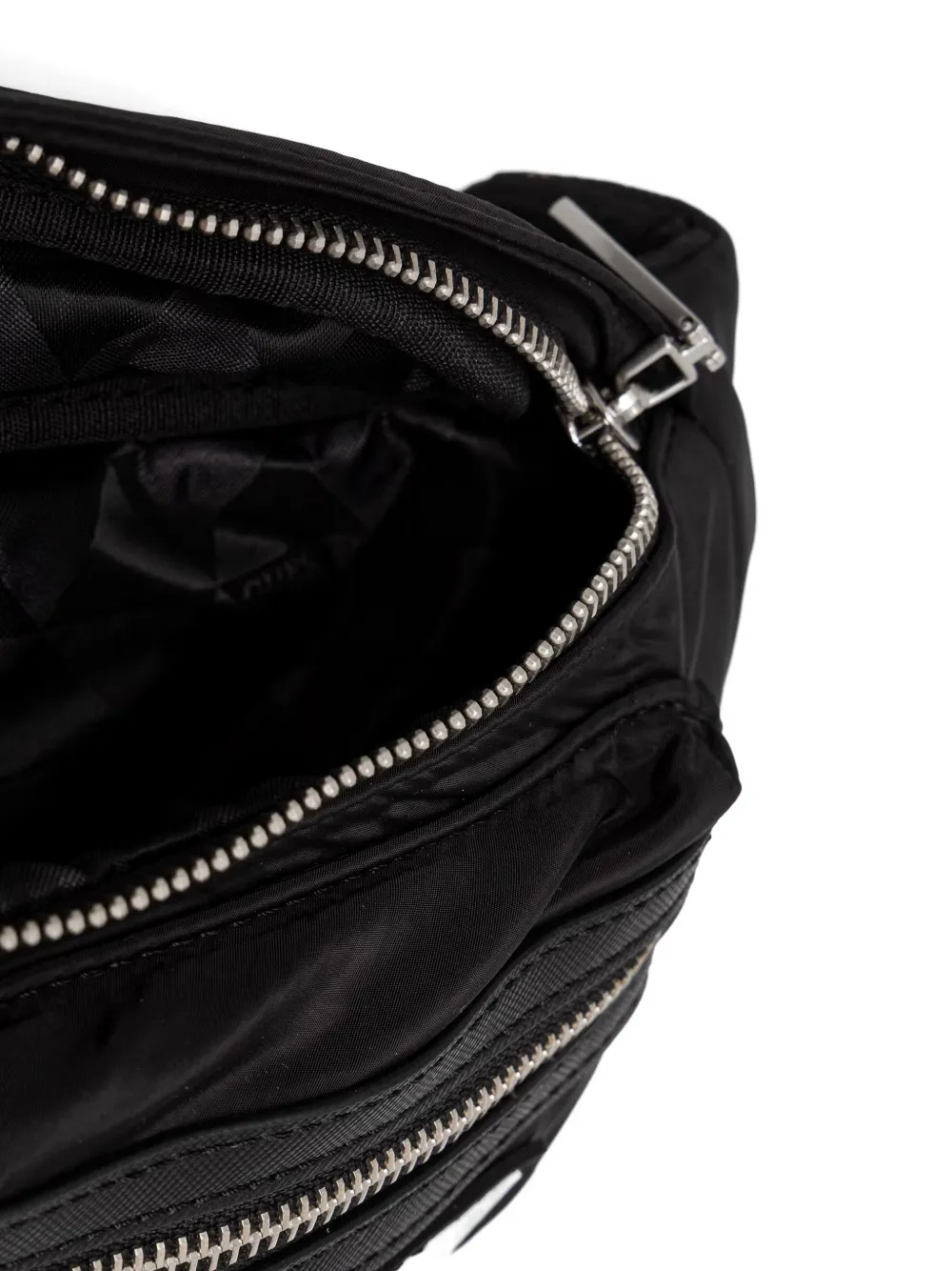 GUESS USA Berlin heuptas met logopatch en ritszak Zwart