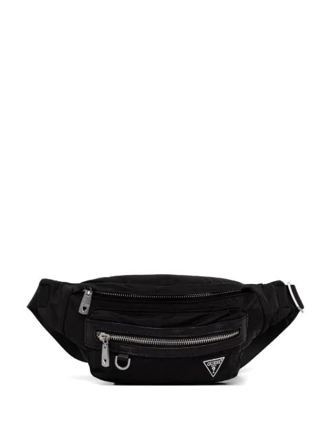 GUESS USA Berlin logo-patch zip-pocket belt bag