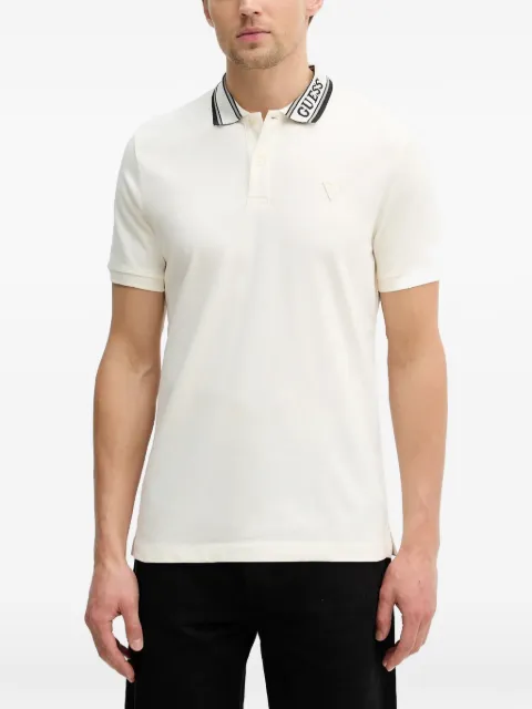 GUESS USA Lyle logo-collar polo shirt