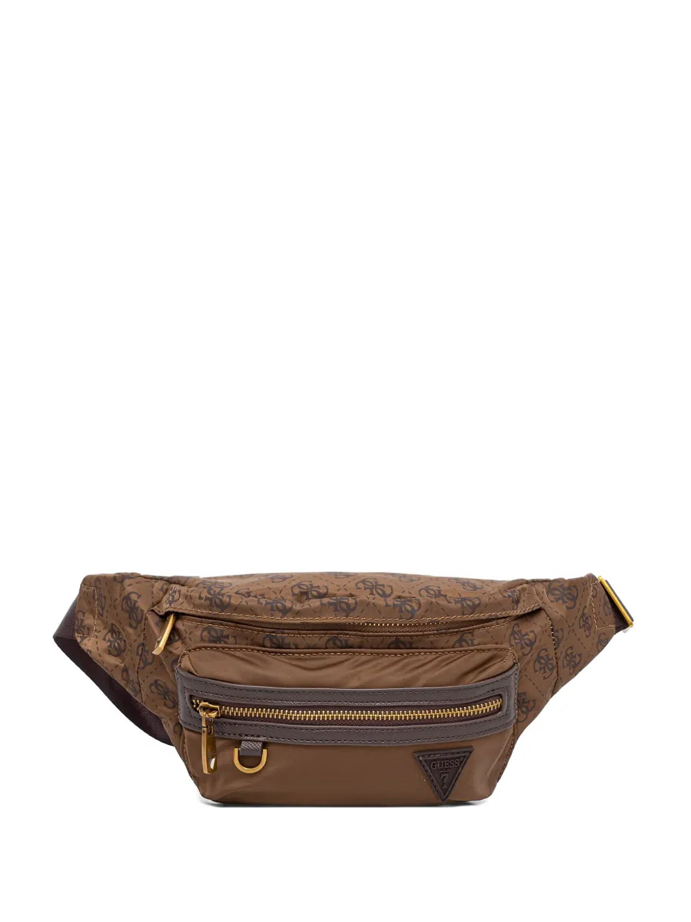 GUESS USA Marsupio Berlin 4G con stampa - Marrone