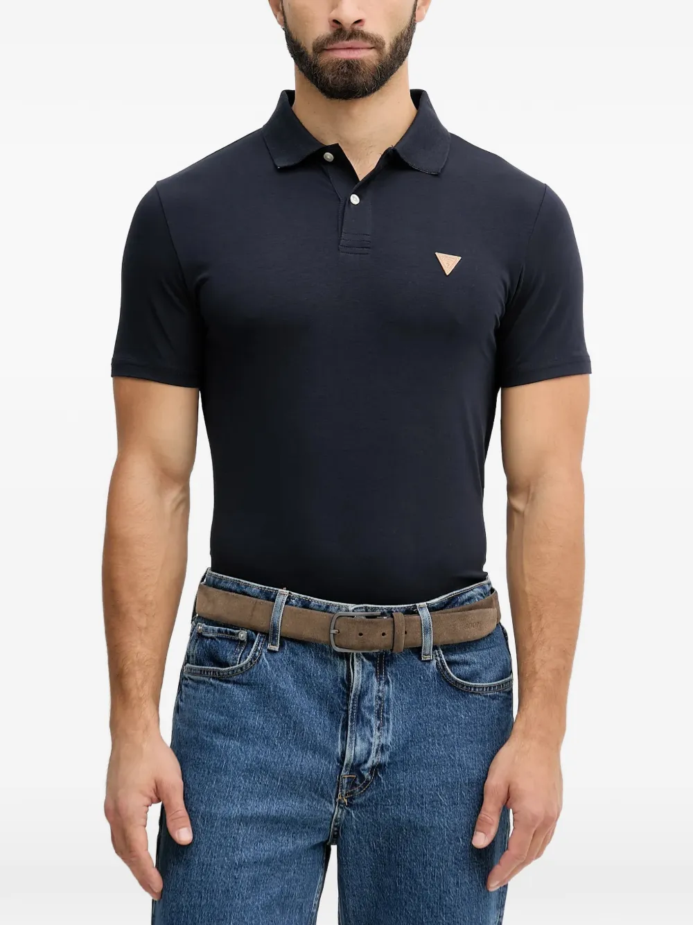 GUESS USA short sleeve polo shirt - Blau