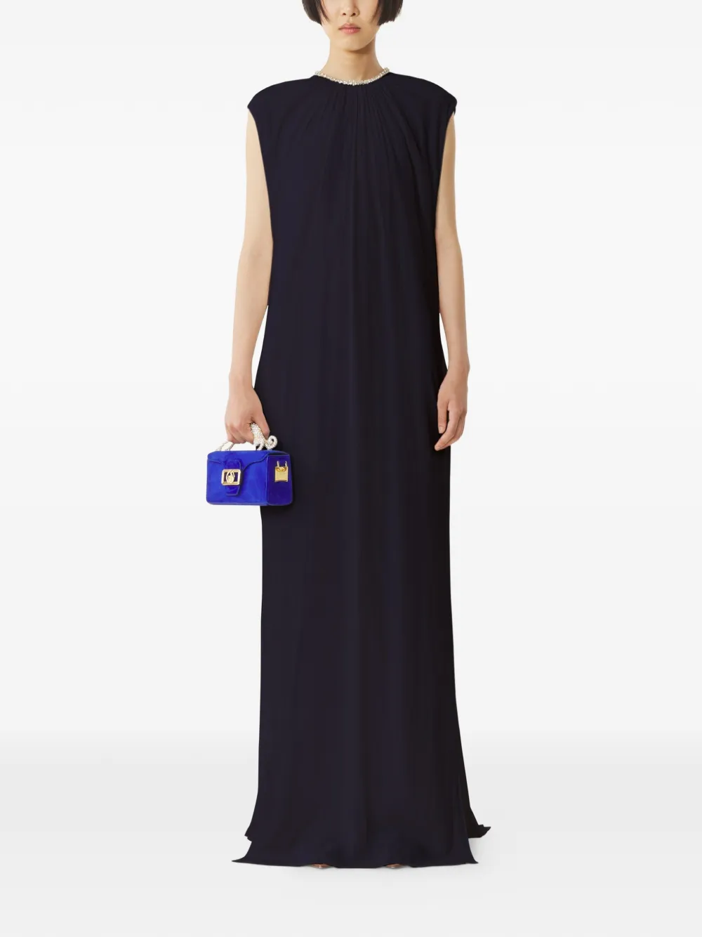  Lanvin Embellished Maxi Dress - Blue 
