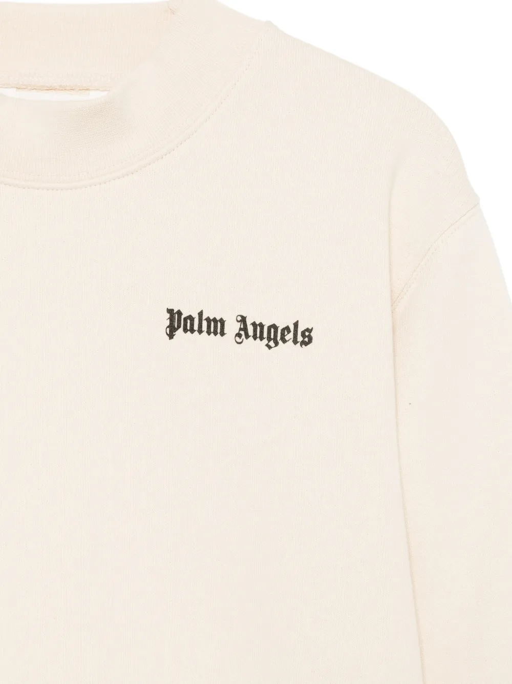 Palm Angels Kids Sweater met logoprint Beige