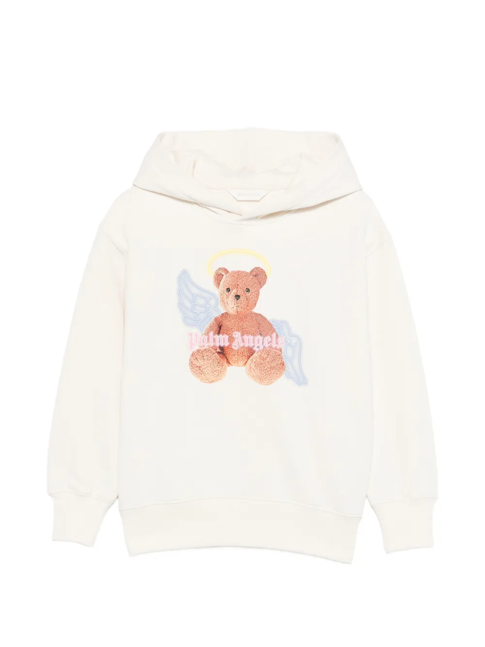 Palm Angels Kids teddy hooded top - Toni neutri