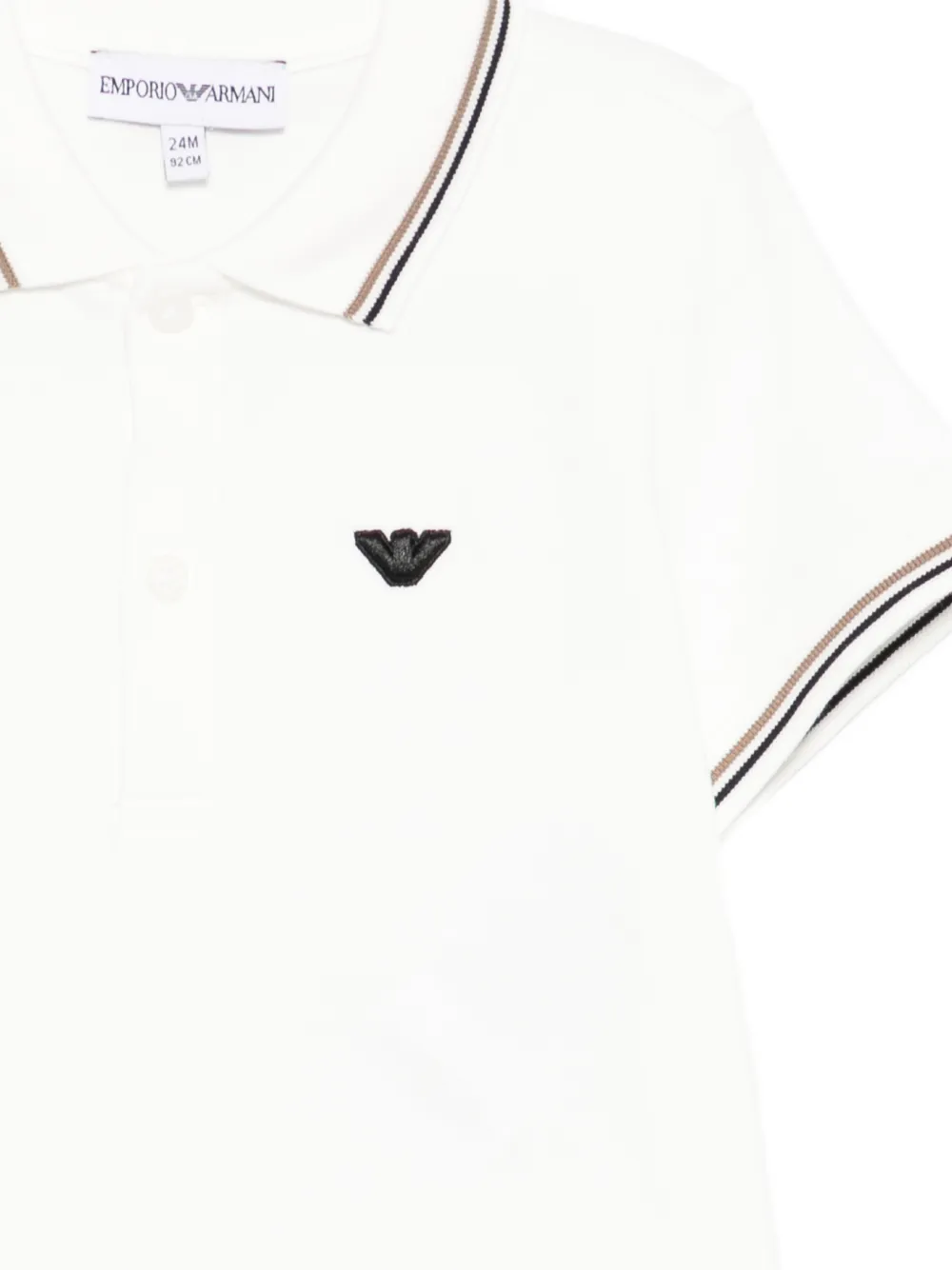 Emporio Armani Kids Poloshirt met geborduurd logo Wit