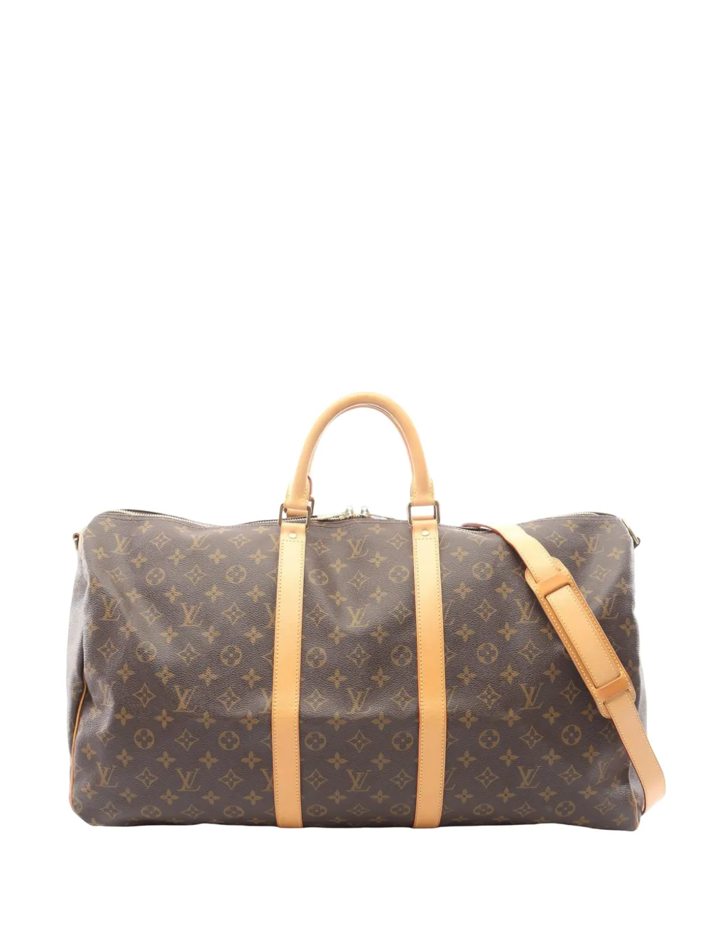 Louis Vuitton Pre-Owned 2009 Monogram Keepall Bandouliere 55 travel bag – Brown