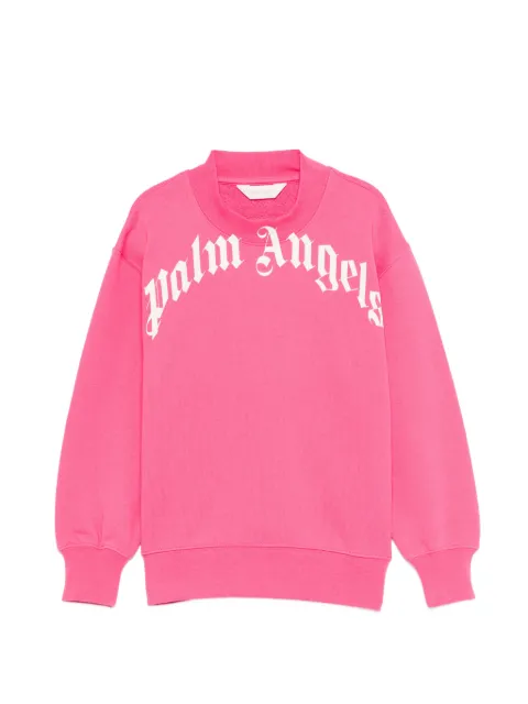 Palm Angels Kids logo crew neck top