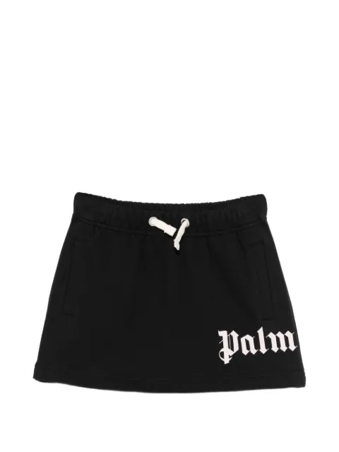 Palm Angels Kids drawstring logo skirt