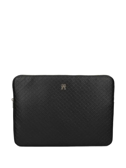 Tommy Hilfiger embossed laptop bag