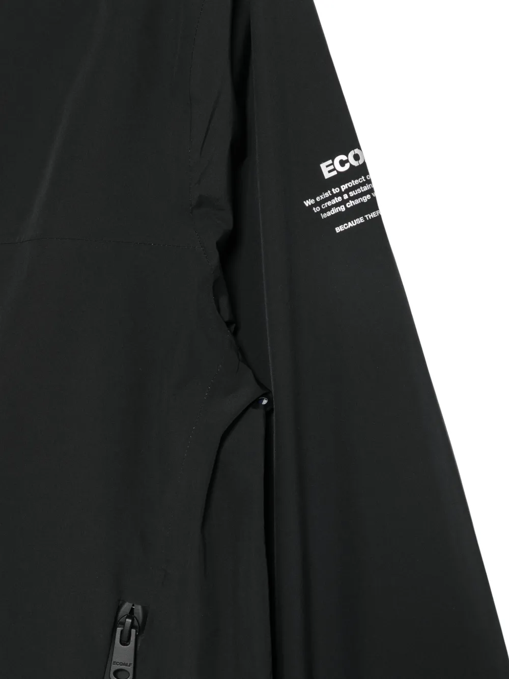 Ecoalf Jack met capuchon Zwart