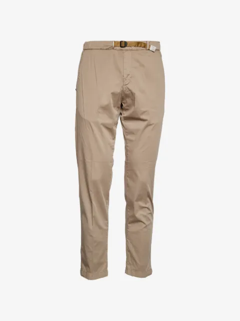 White Sand drawstring satin trousers