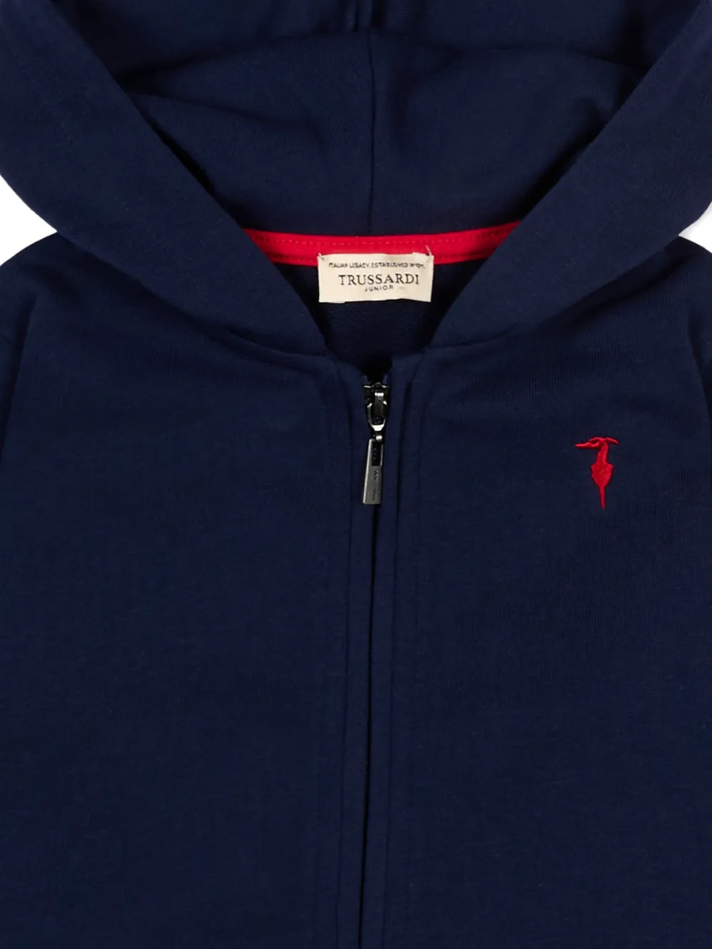  Trussardi Junior Zip Hooded Sweater - Blue 