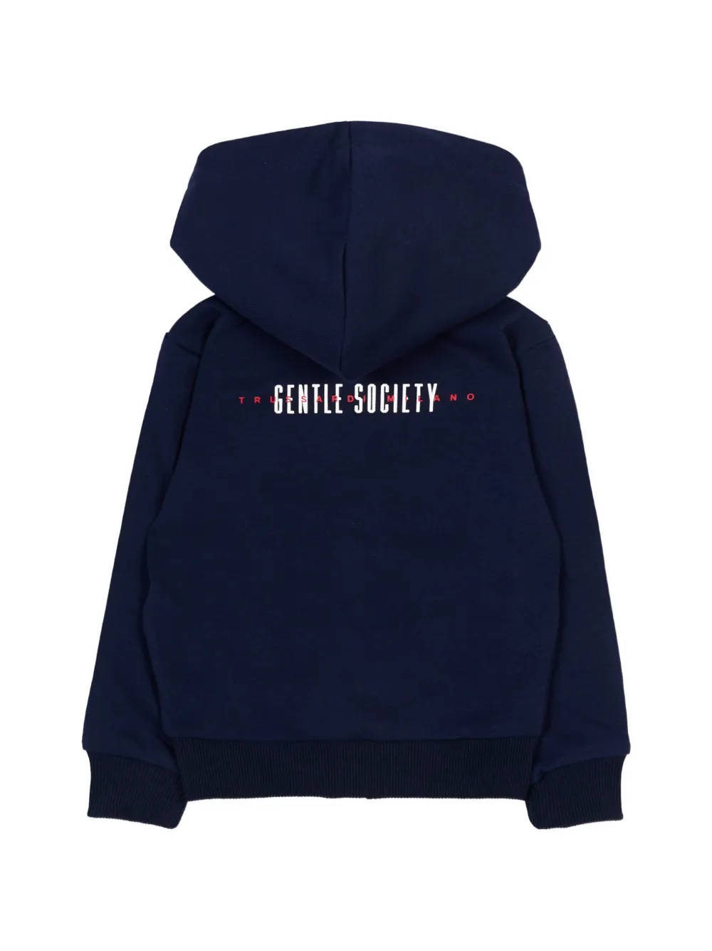  Trussardi Junior Zip Hooded Sweater - Blue 