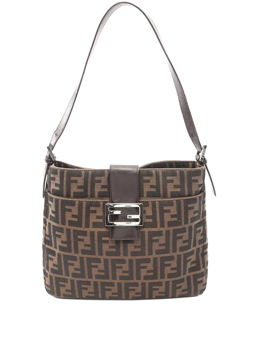 Fendi Pre-Owned 2000-2010 Canvas Zucca shoulder bag - Marrone