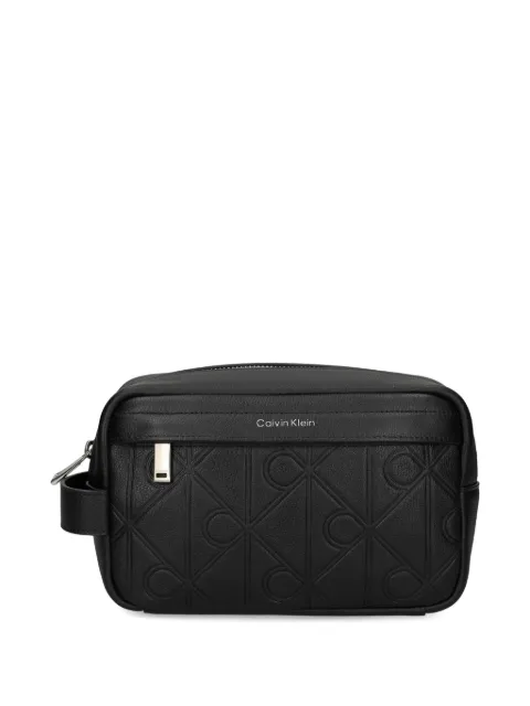 Calvin Klein logo-embossed wash bag