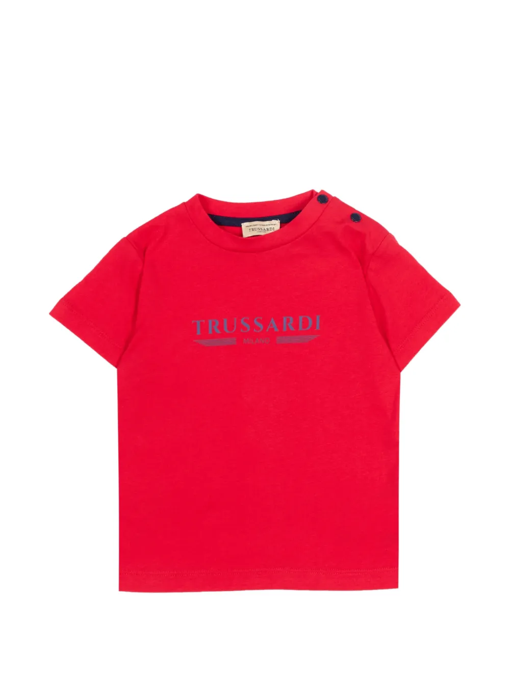 TRUSSARDI JUNIOR short-sleeve logo T-shirt - Rosso