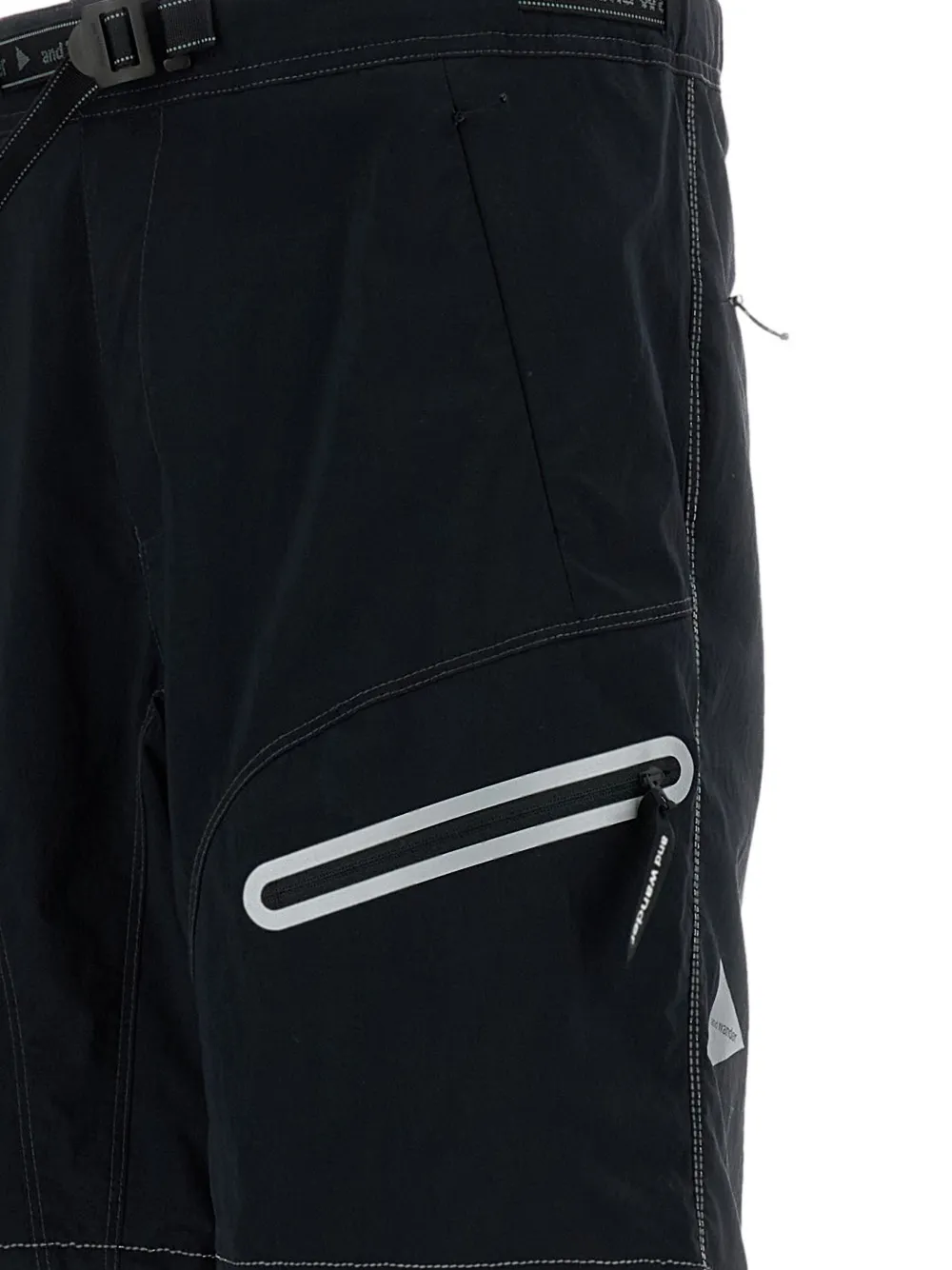 and Wander Shorts met zakken met ritssluiting Zwart