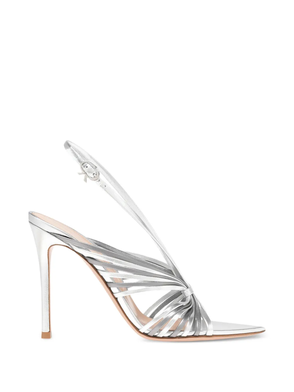 Gianvito Rossi strappy pointed-toe sandals - Silver