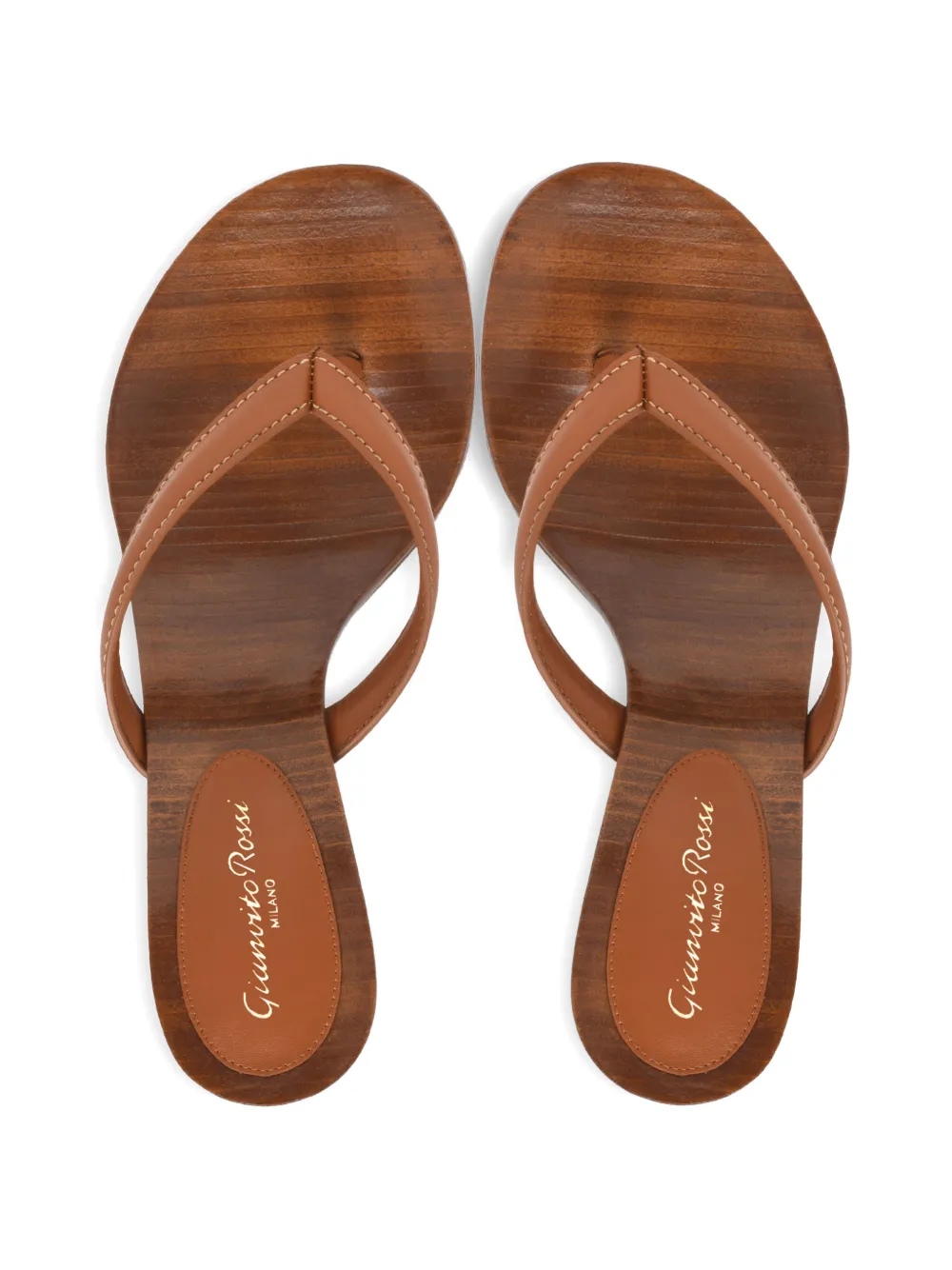 Gianvito Rossi Sandalen met bandje Bruin