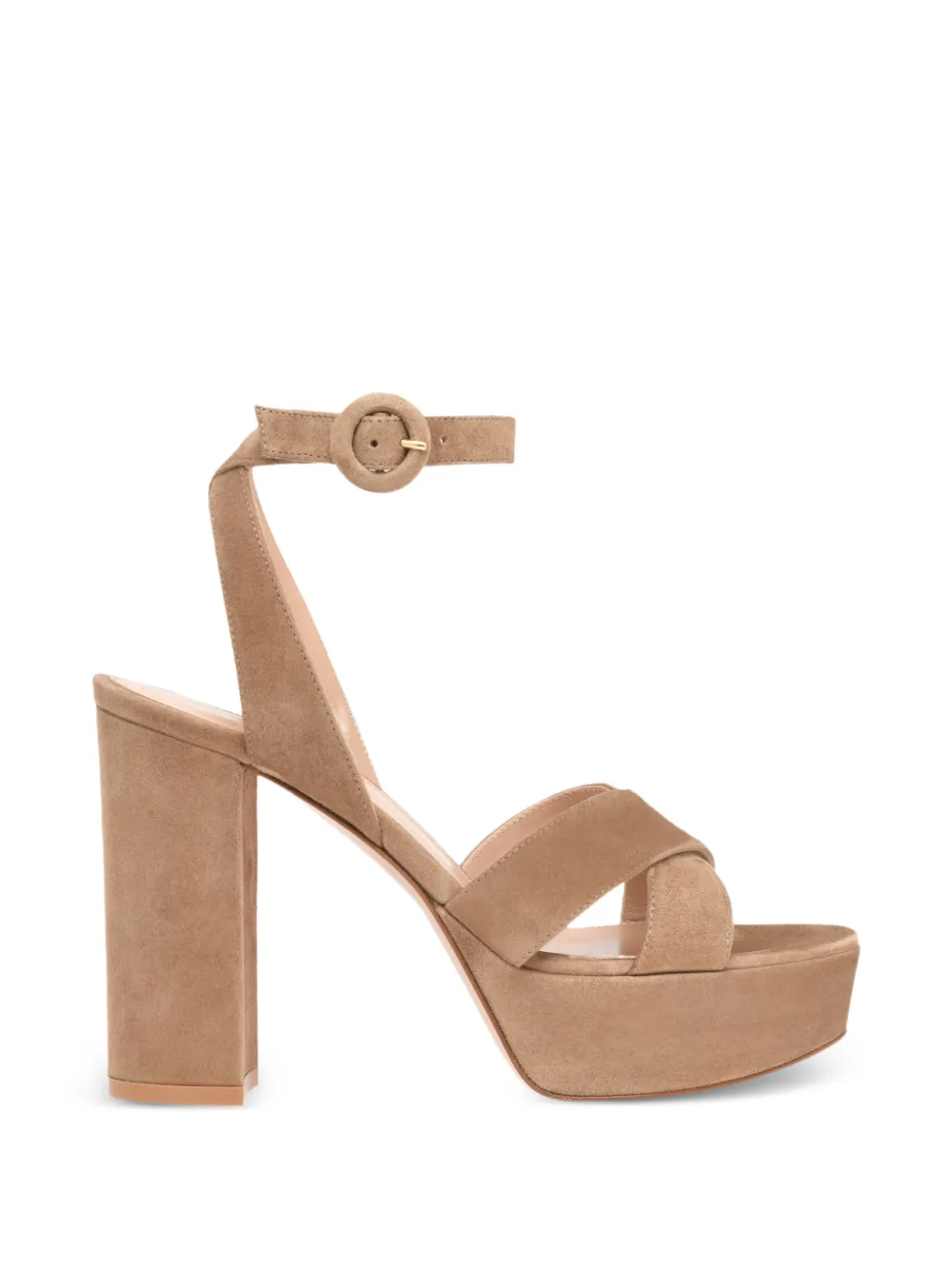 Gianvito Rossi Sabrina buckle-strap platform sandals - Neutrals