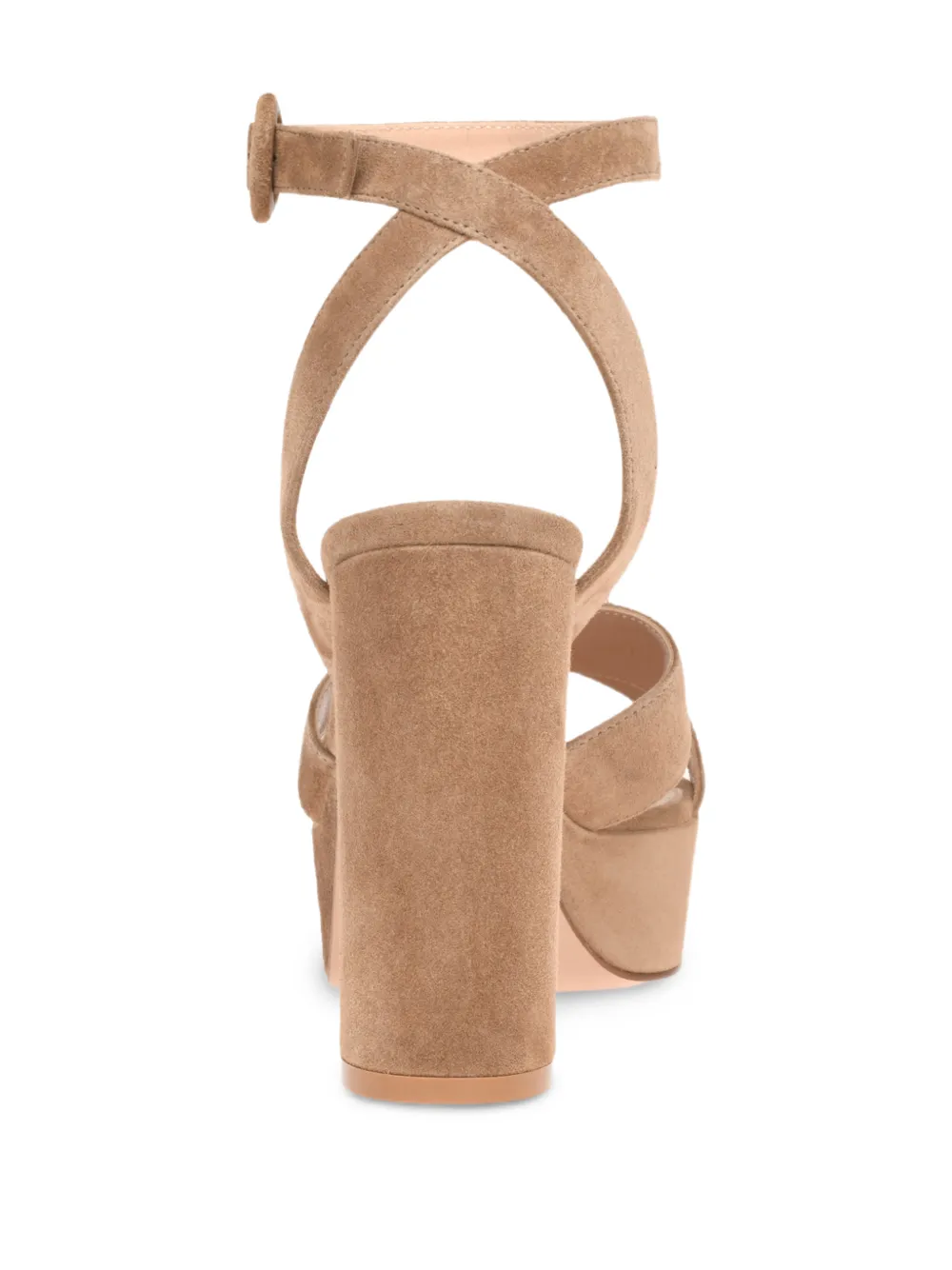 Gianvito Rossi Sabrina sandalen met plateauzool en gesp Beige