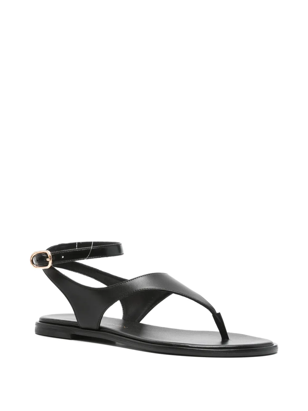 Stuart Weitzman Marley flat sandals Zwart