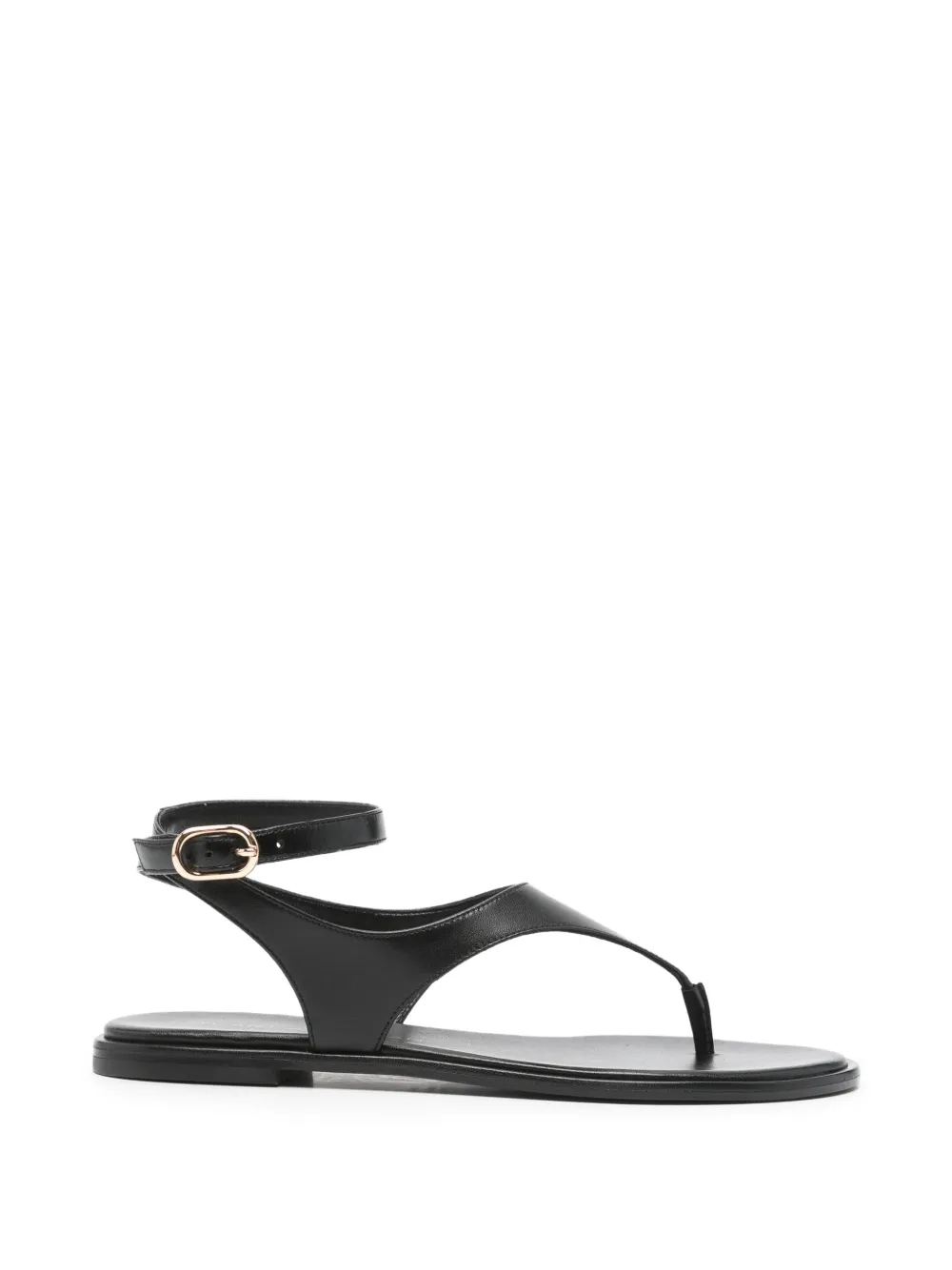 Stuart Weitzman Marley platte sandalen Zwart