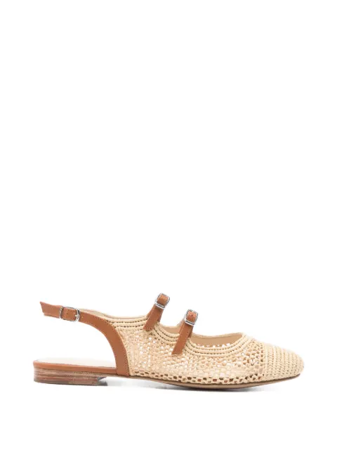 Carel Paris  Balma raffia ballet flats