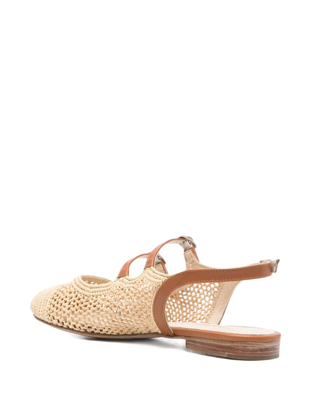 Carel Paris Balma raffia ballerina's Beige