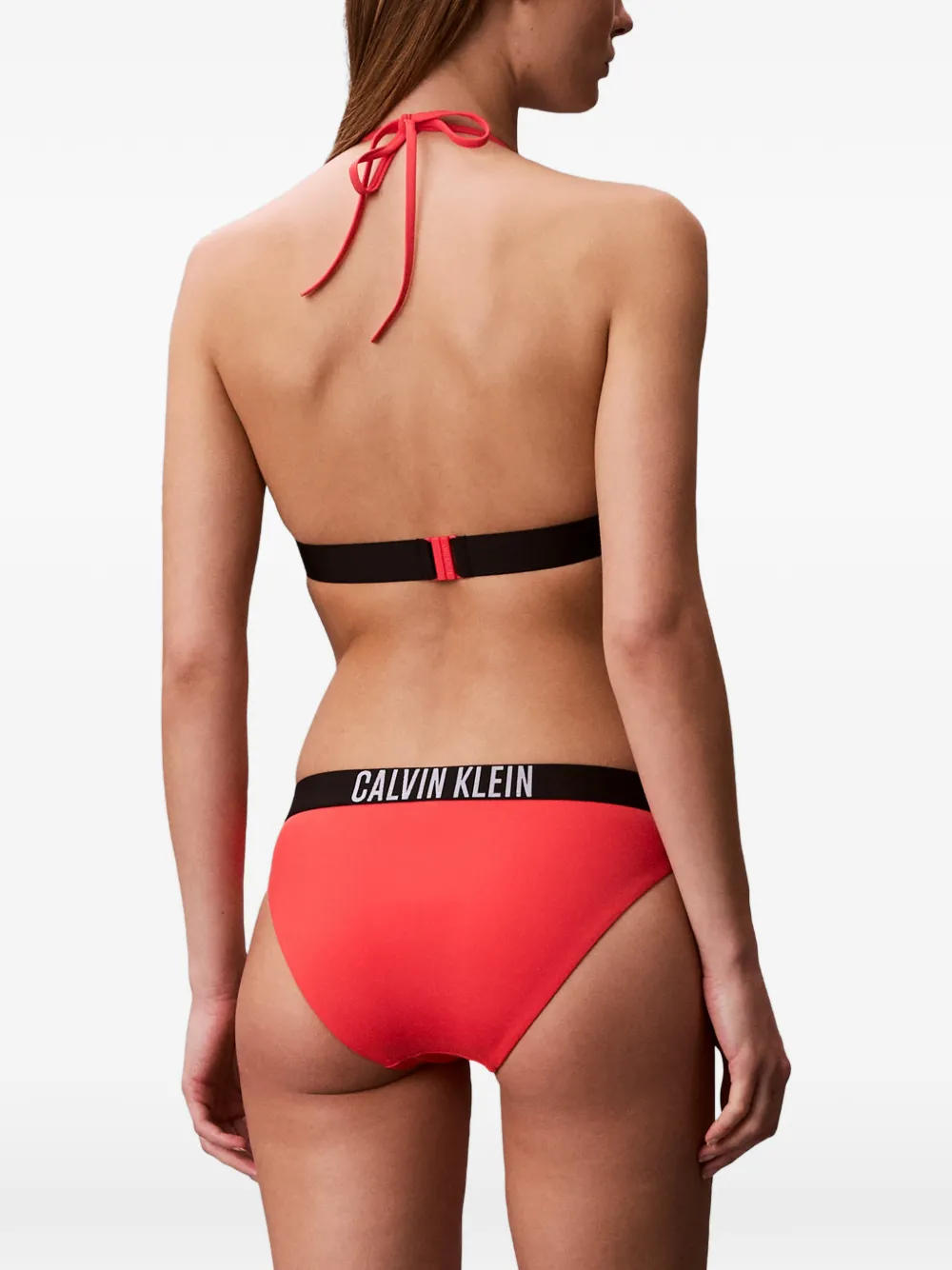 Calvin Klein Logo Bikini Briefs - Red 
