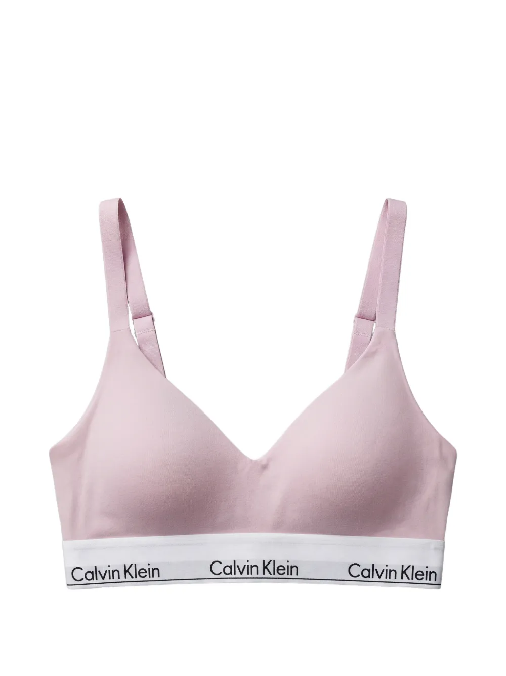 Calvin Klein Icon Cotton Modal logo-band bra - Rosa