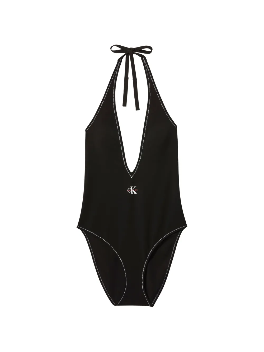 Calvin Klein V-neck swimsuit - Nero