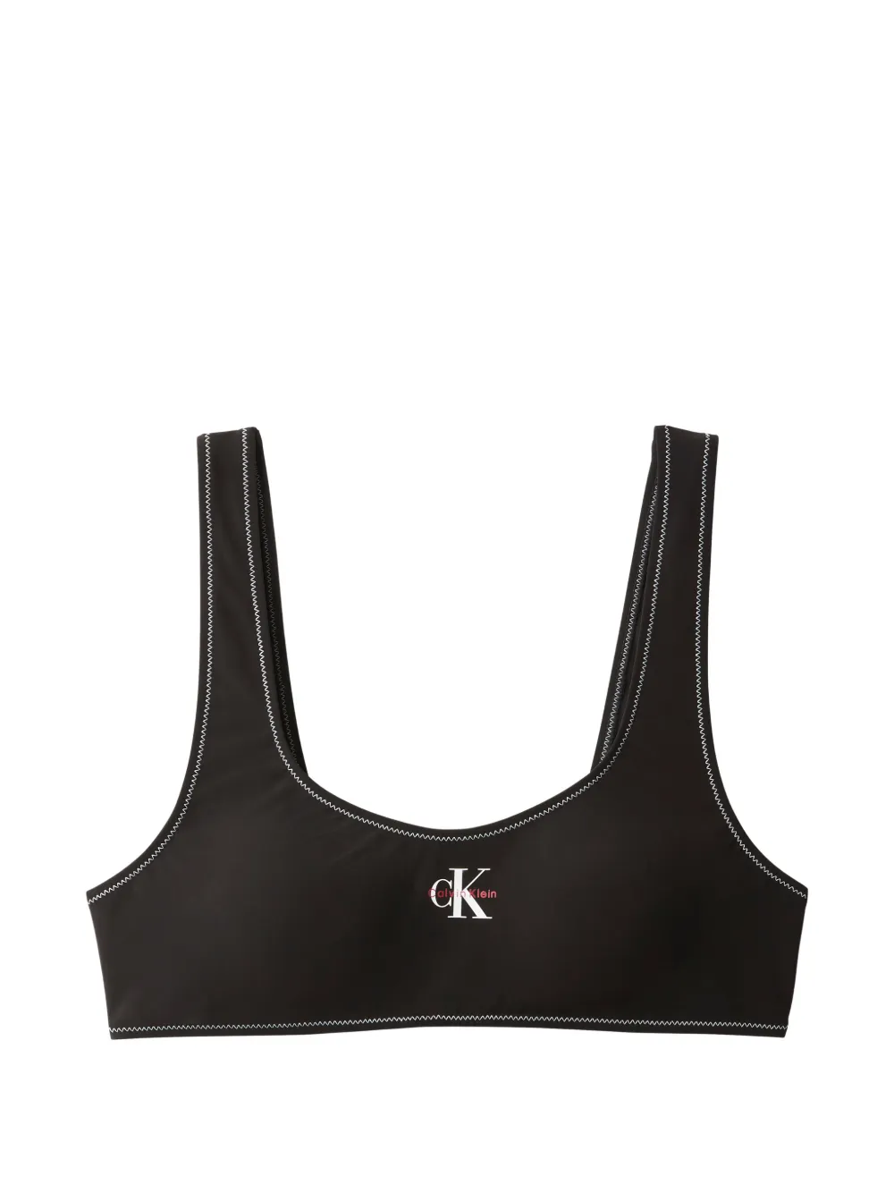 Calvin Klein CK Monogram bikini top - Schwarz