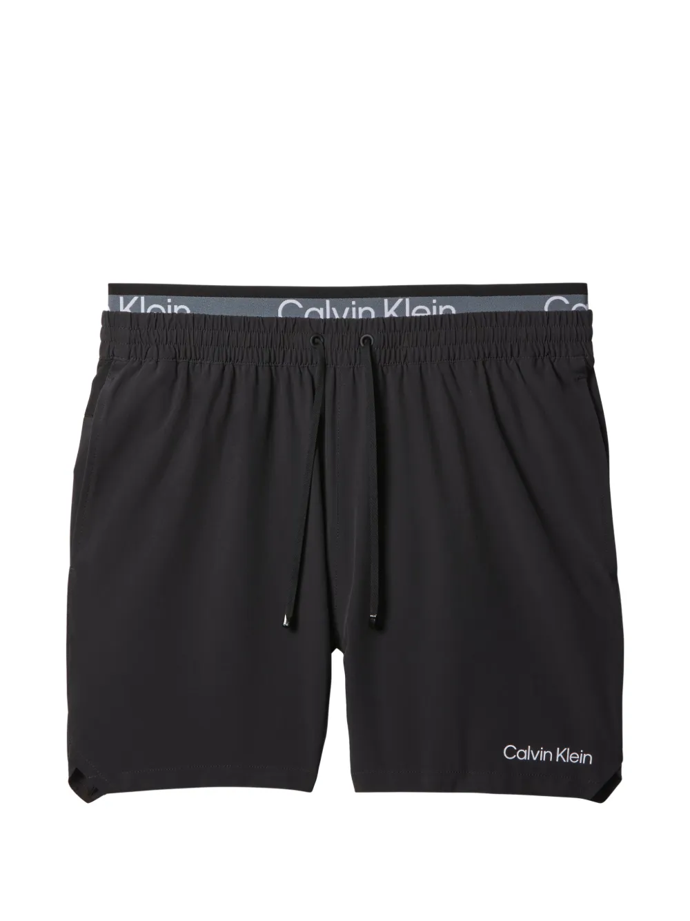 Calvin Klein drawstring-waistband swim shorts – Black