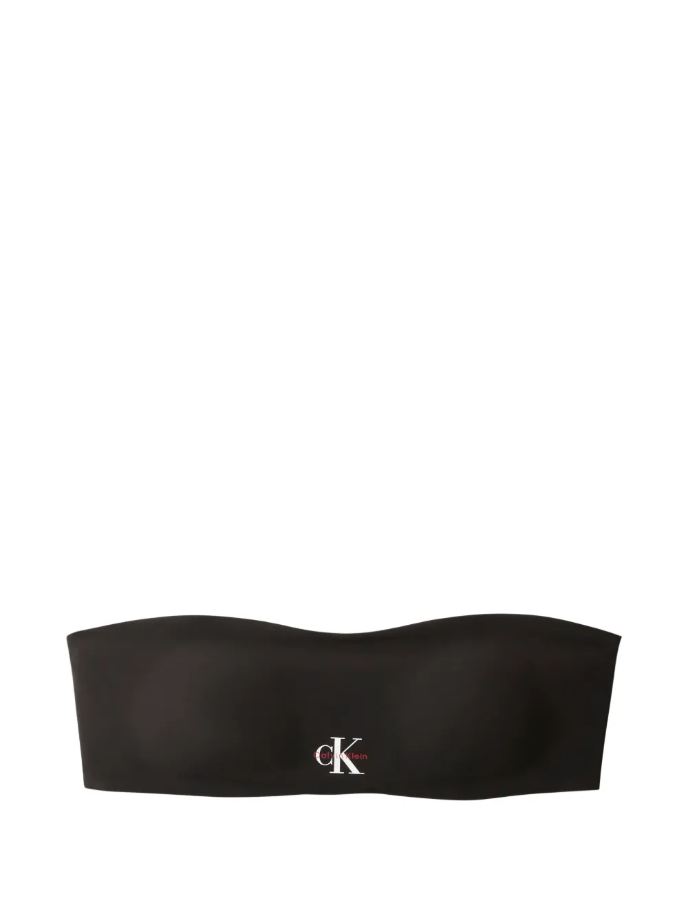 Calvin Klein Bandeau tie-back bikini top - Schwarz