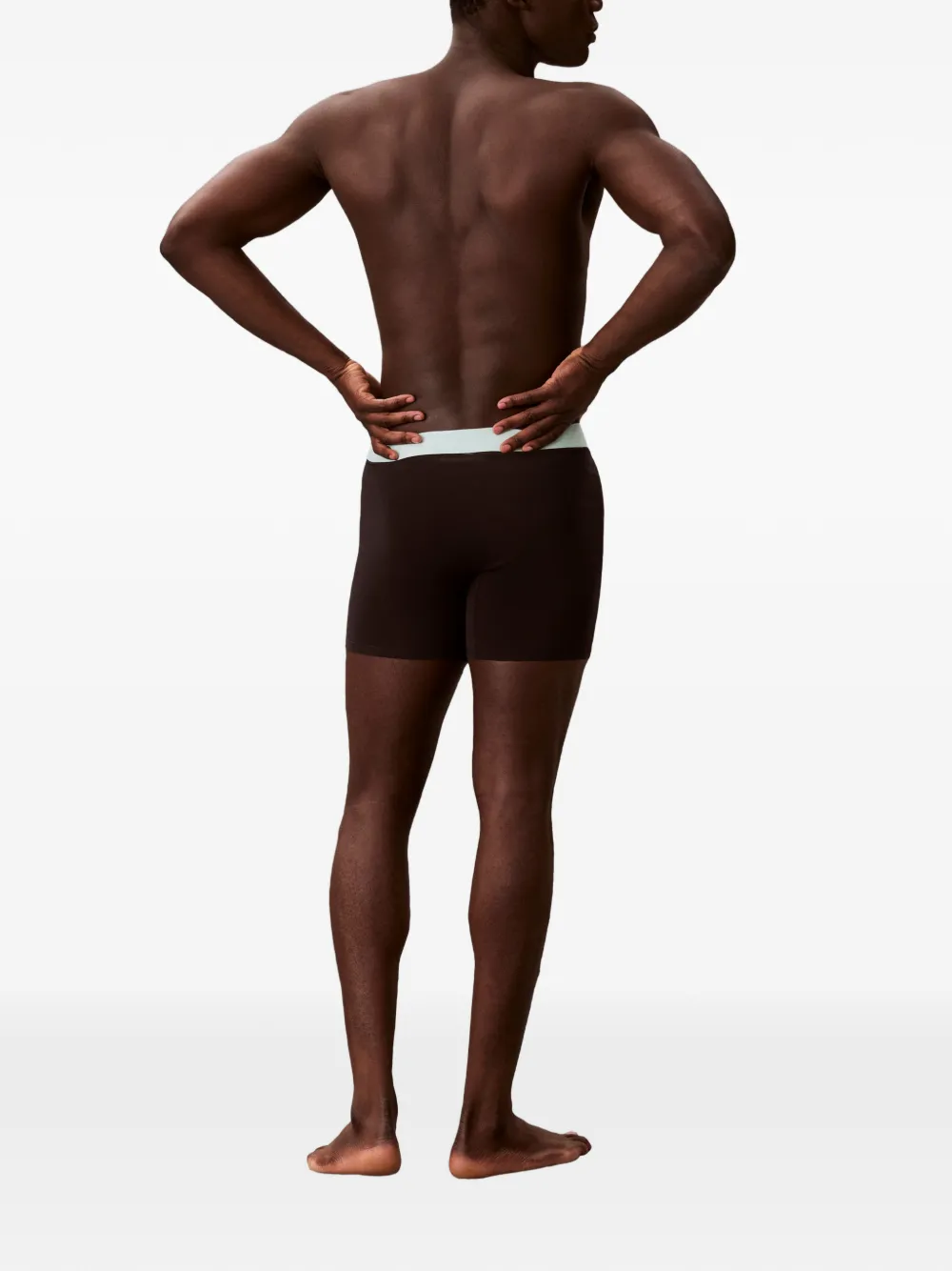  Calvin Klein Logo Briefs (set Of Three) - Brown 