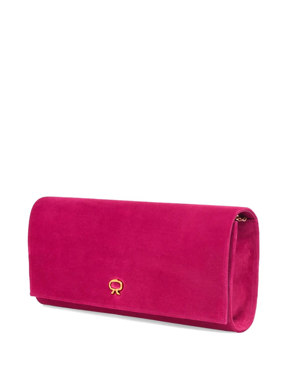 Gianvito Rossi Clutch met logodetail Roze
