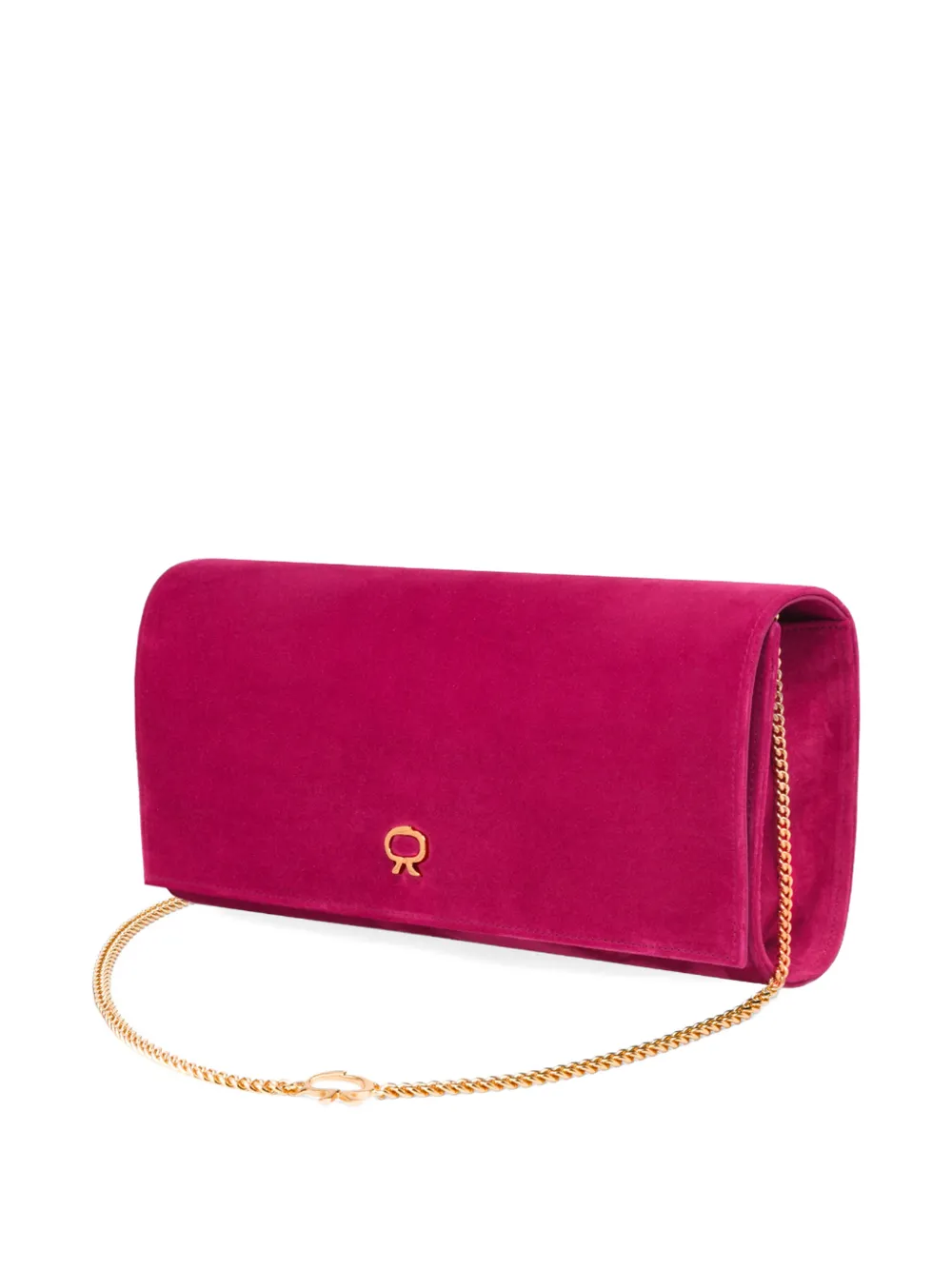 Gianvito Rossi Clutch met logodetail Roze