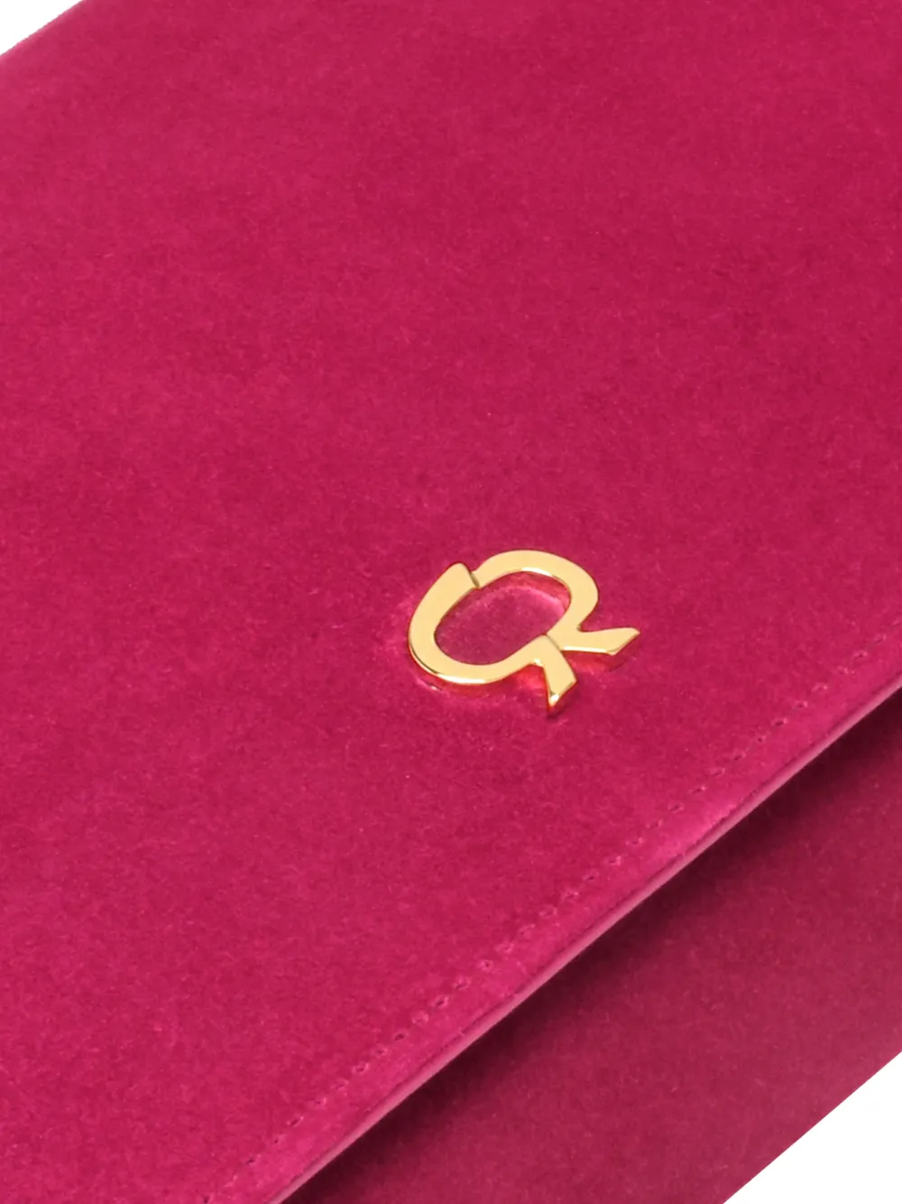 Gianvito Rossi Clutch met logodetail Roze