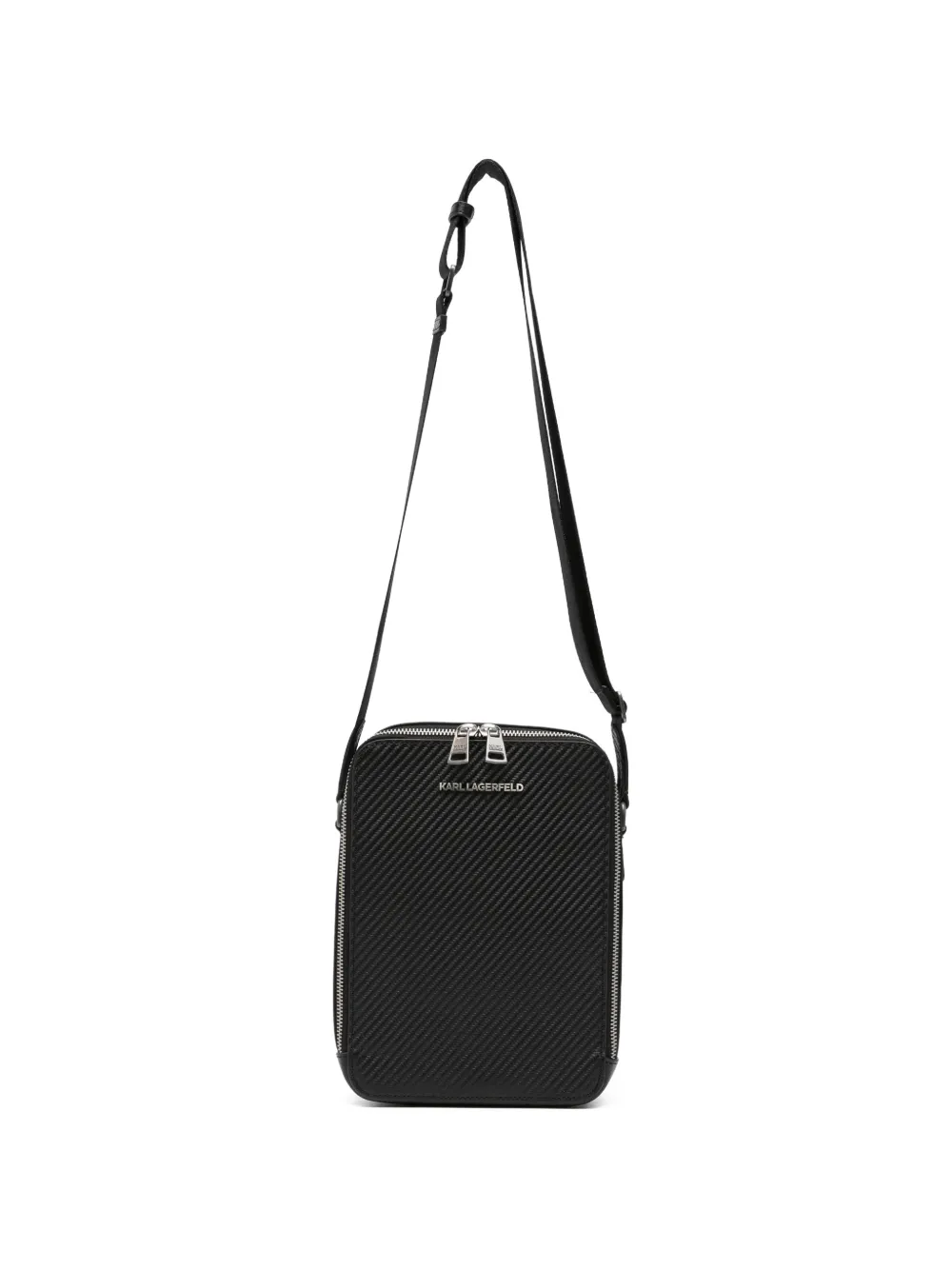 Karl Lagerfeld logo messenger bag - Nero