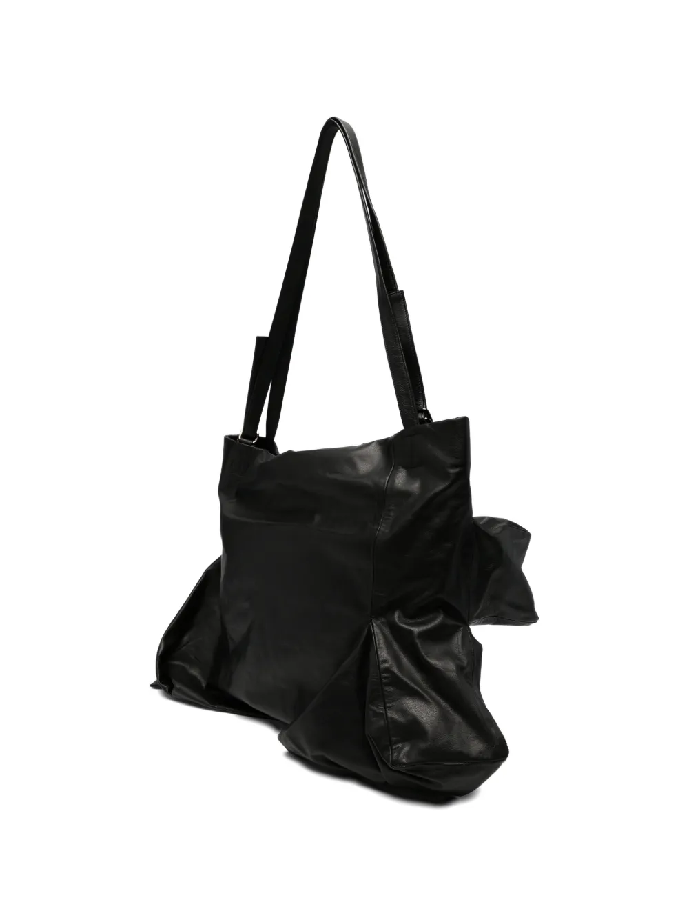 Discord Yohji Yamamoto Leather Shoulder Bag | Black | FARFETCH