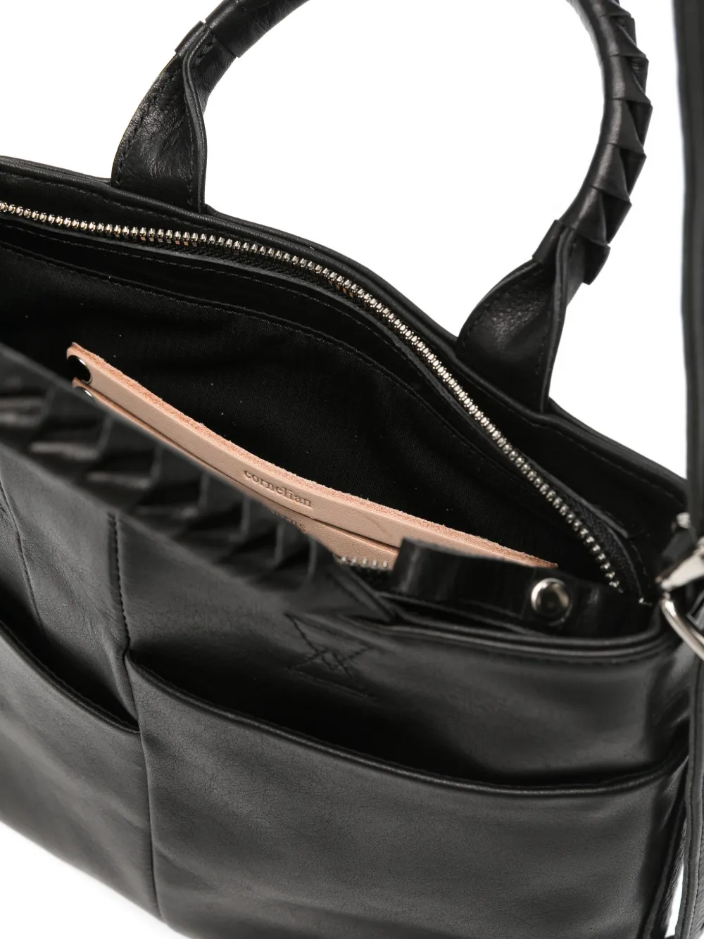 Cornelian Taurus By Daisuke Iwanaga Shopper met gevlochten handvat Zwart