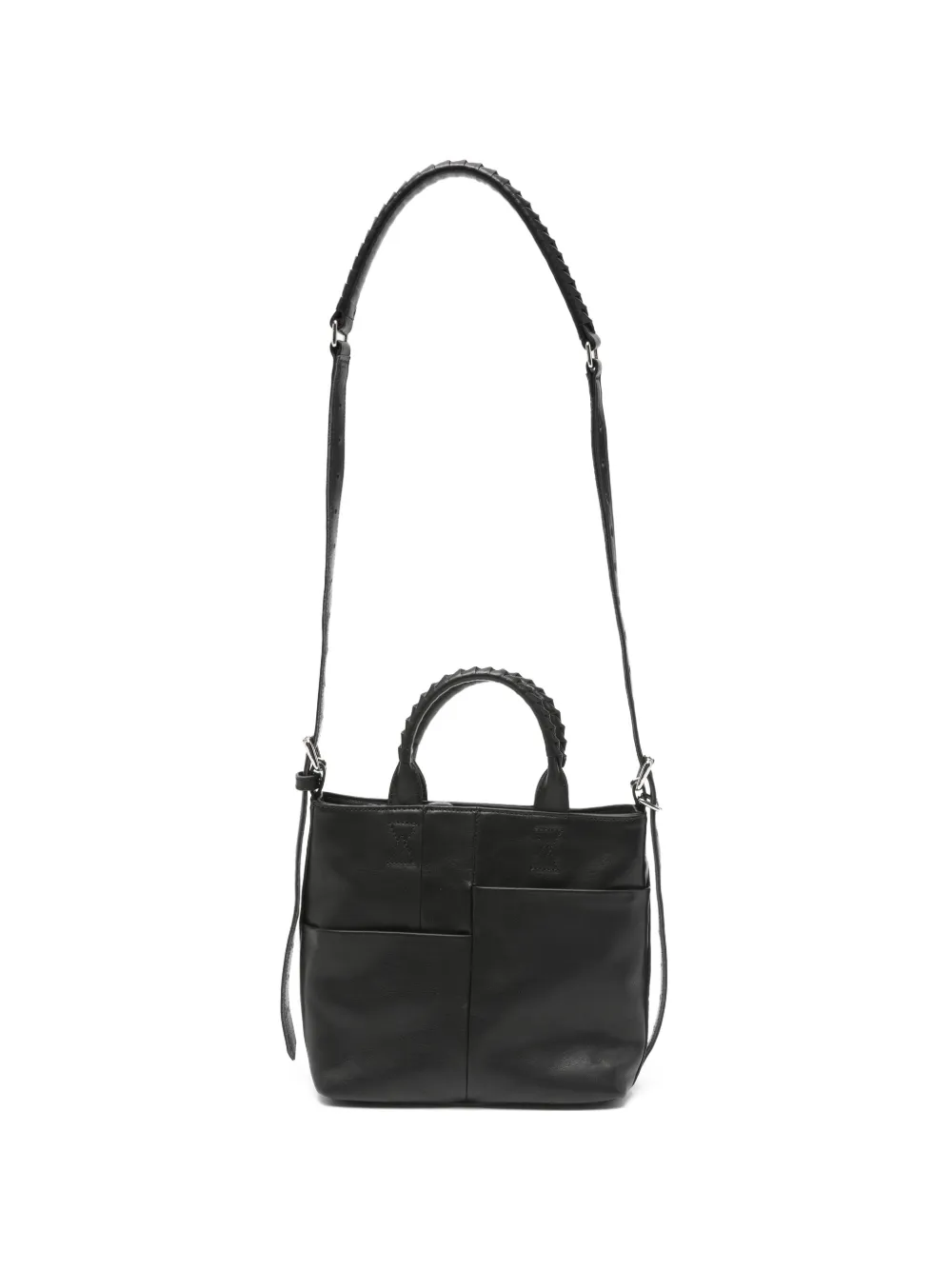 Cornelian Taurus By Daisuke Iwanaga braided-handle tote bag - Nero