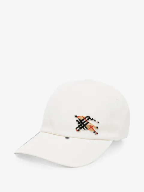 Burberry gorra con detalle del logo