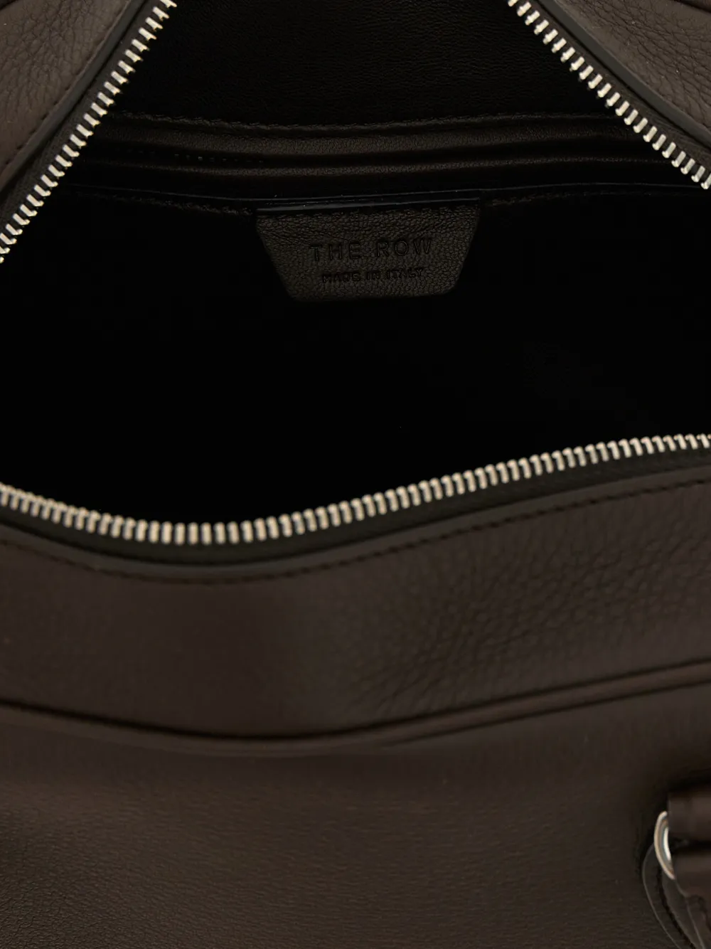 The Row Kleine E W India leren shopper Bruin