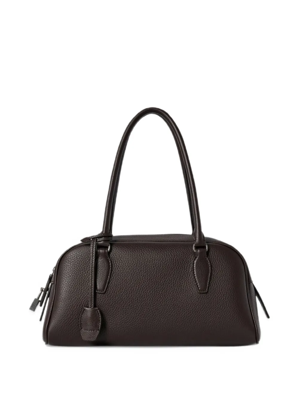 The Row Kleine E W India leren shopper Bruin