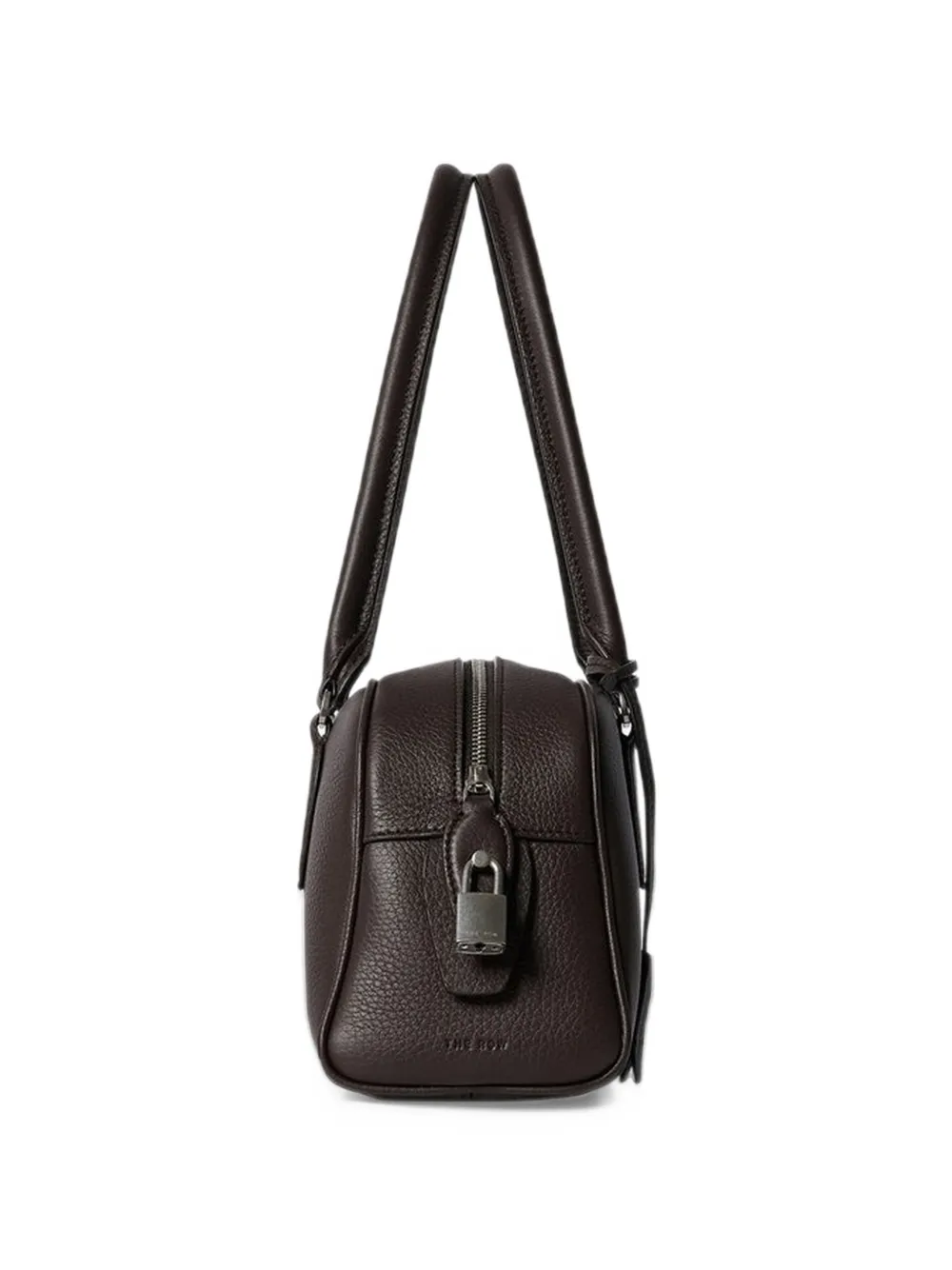 The Row Kleine E W India leren shopper Bruin