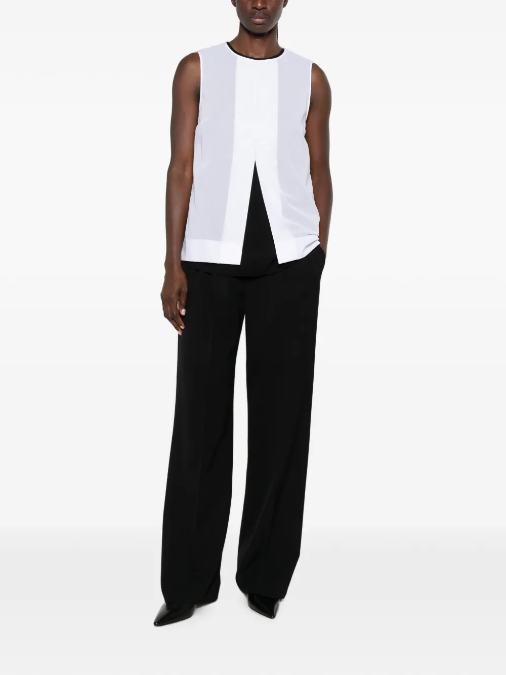 The Row Enzel mouwloze top Wit