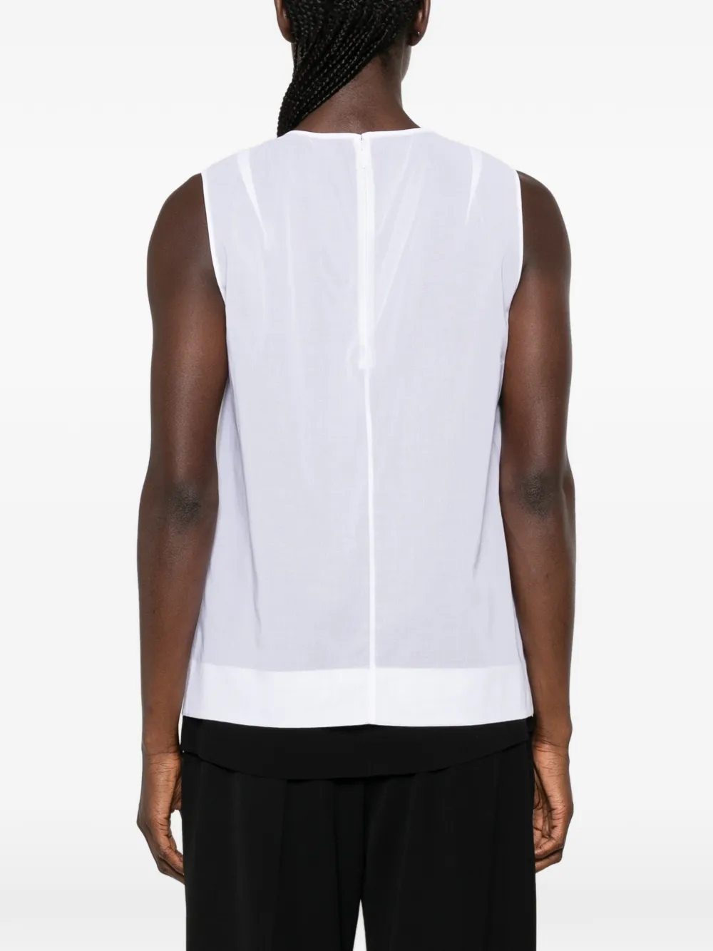 The Row Enzel mouwloze top Wit