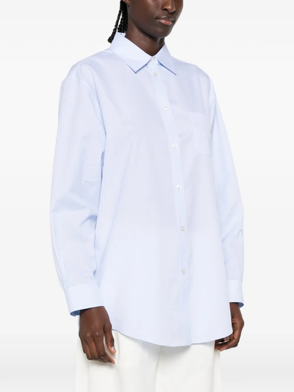 The Row Elva blouse Blauw